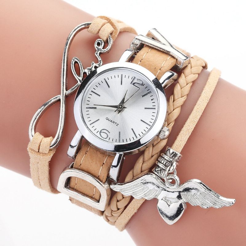 F1d262 Love Dress Reloj De Pulsera Para Mujer Relojes De Cuarzo De Estilo Retro