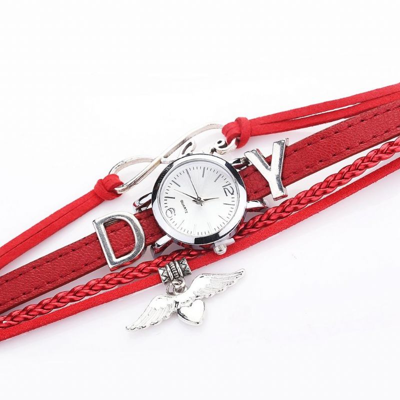 F1d262 Love Dress Reloj De Pulsera Para Mujer Relojes De Cuarzo De Estilo Retro