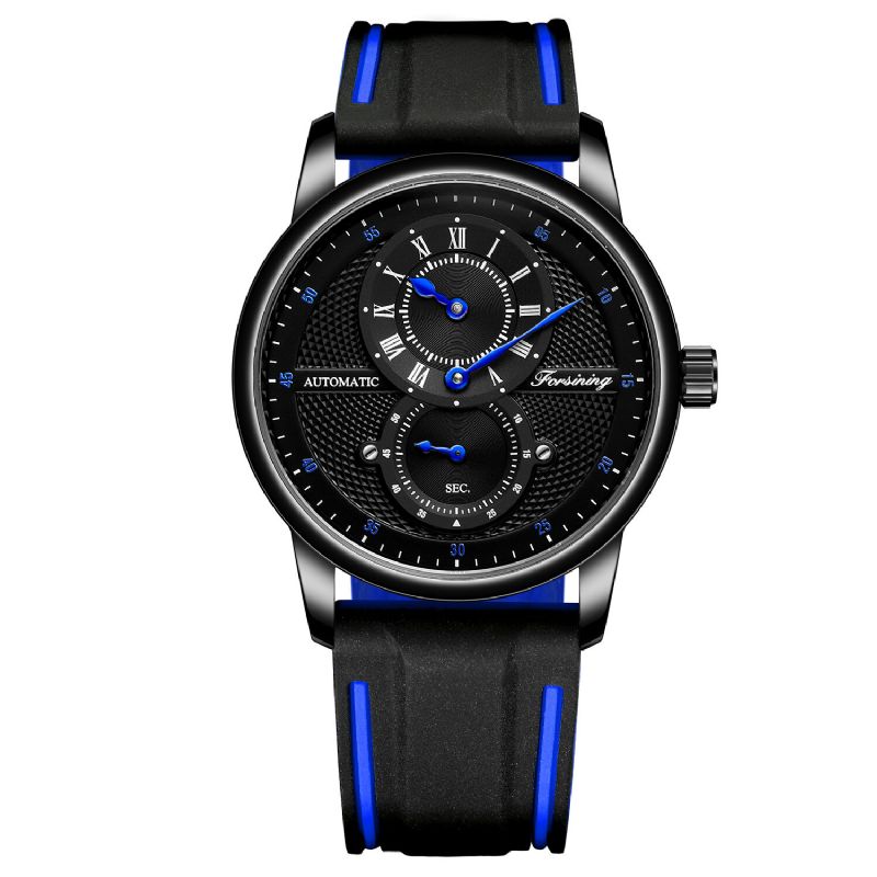 Forsining Fsg8203 Reloj Automático De Moda Para Hombre Reloj Mecánico Con Correa De Cuero Con Esfera Creativa