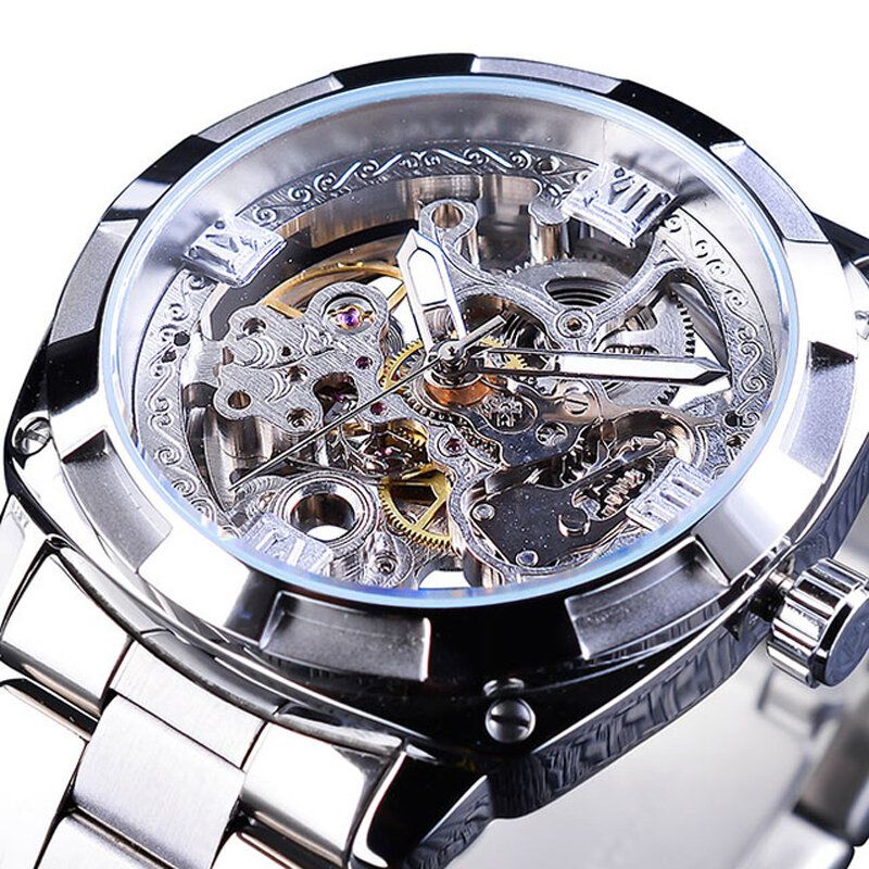 Forsining Gmt1091 Light Luxury 3atm Pantalla Luminosa Impermeable Reloj Mecánico De Moda Para Hombres