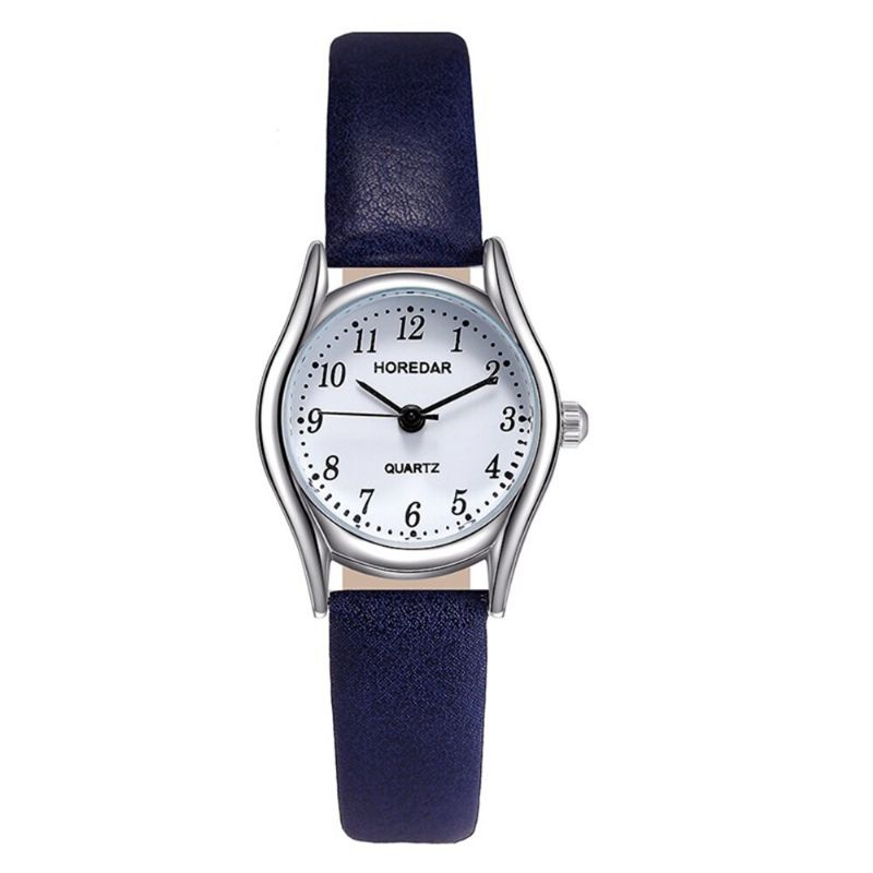 Horedar 3079 Reloj De Pulsera De Estilo Retro Para Mujer Relojes De Cuarzo Con Correa De Cuero Con Esfera Pequeña