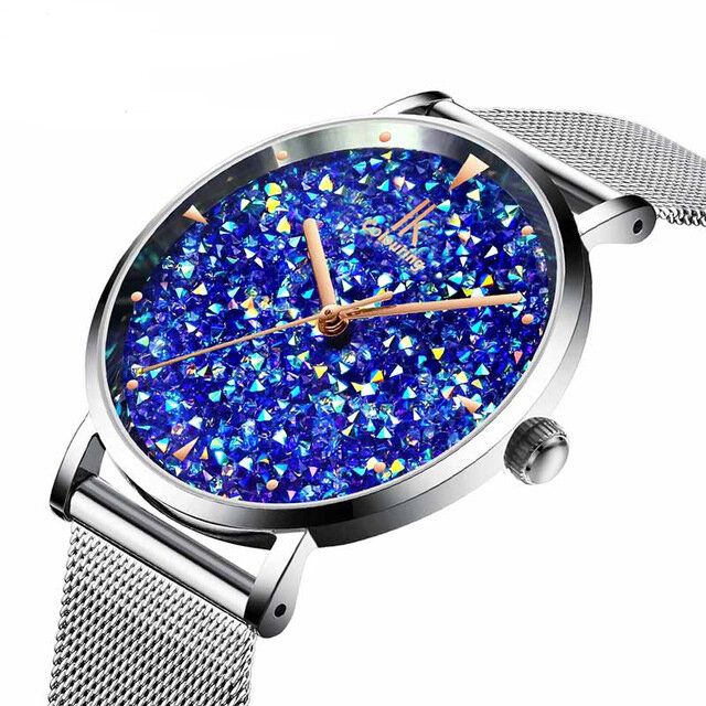 Ik Coloring Ik028 Estilo De Moda Gypsophila Dial Reloj Magnético Para Mujer Reloj De Cuarzo Ultrafino