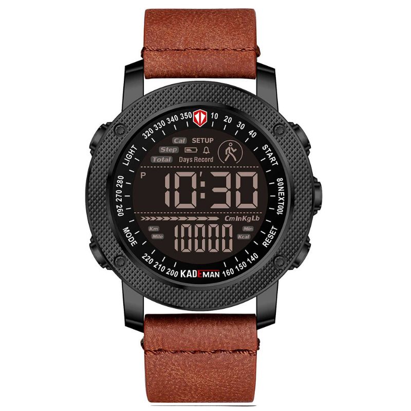 Kademan K6121 Relojes Digitales Al Aire Libre A Prueba De Agua Cronógrafo Contador De Pasos Reloj Para Hombres