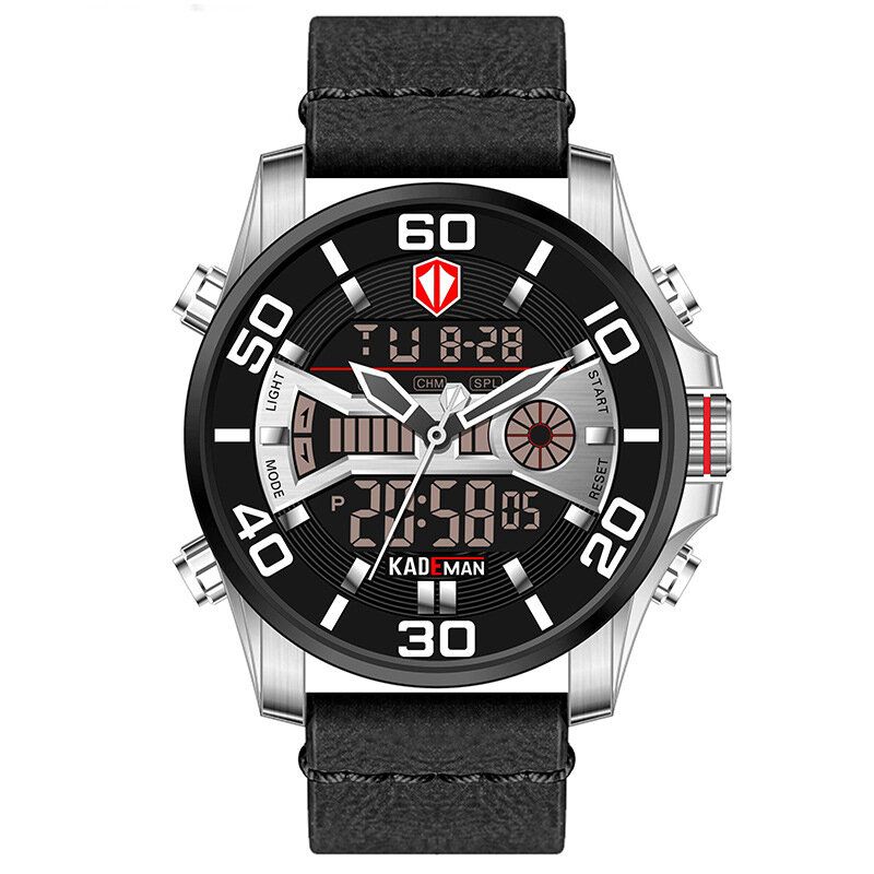 Kademan K6171 Reloj Digital Deportivo Para Hombre Reloj Despertador Multifunción Reloj Impermeable De Doble Pantalla