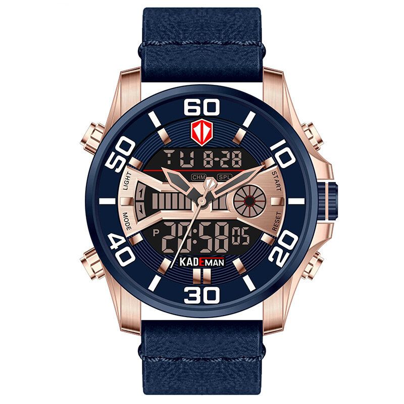 Kademan K6171 Reloj Digital Deportivo Para Hombre Reloj Despertador Multifunción Reloj Impermeable De Doble Pantalla