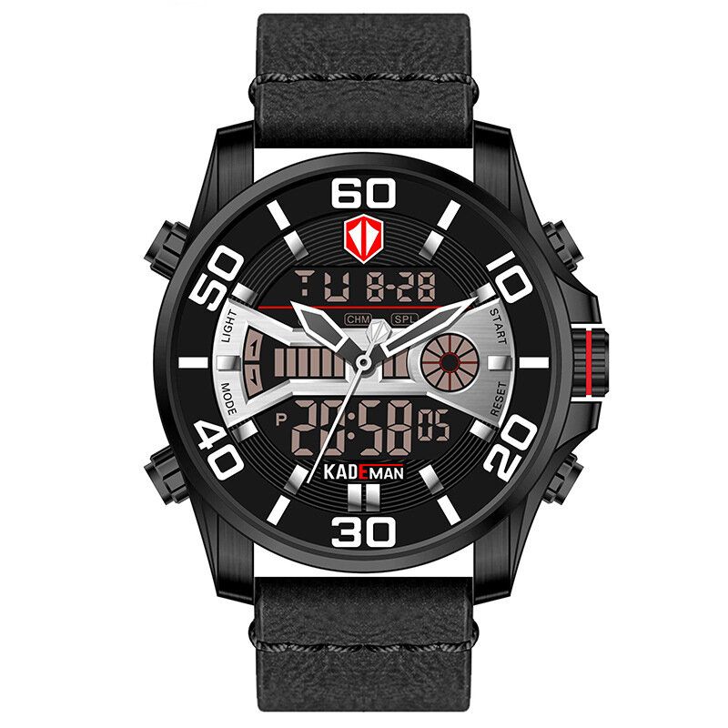 Kademan K6171 Reloj Digital Deportivo Para Hombre Reloj Despertador Multifunción Reloj Impermeable De Doble Pantalla