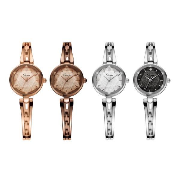 Kimio Kw6033s Reloj De Cuarzo Para Mujer De Moda Reloj De Pulsera De Vestir Con Espejo Dihombreional Para Mujer