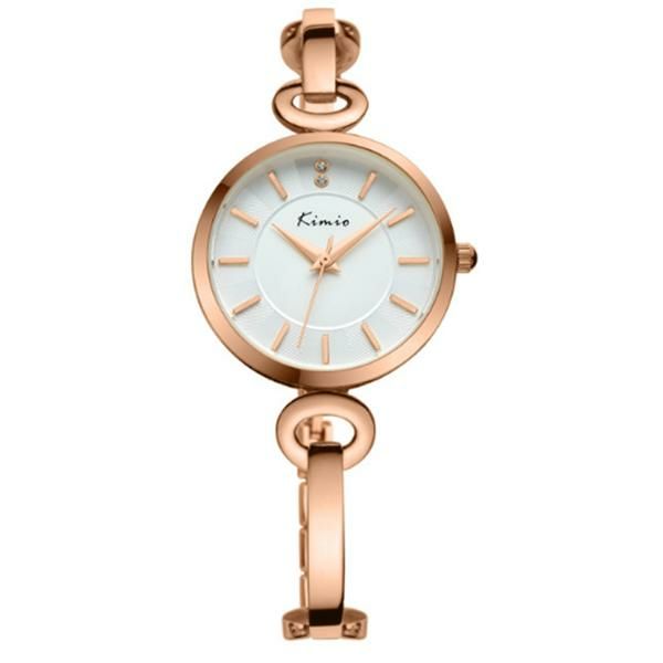 Kimio Kw6103s Moda Mujer Reloj De Cuarzo Diamantes De Imitación Dial Reloj De Pulsera Para Mujer