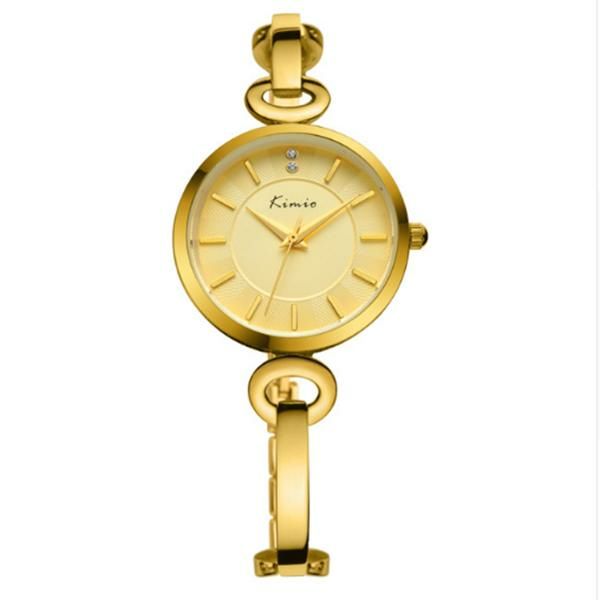 Kimio Kw6103s Moda Mujer Reloj De Cuarzo Diamantes De Imitación Dial Reloj De Pulsera Para Mujer