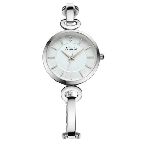 Kimio Kw6103s Moda Mujer Reloj De Cuarzo Diamantes De Imitación Dial Reloj De Pulsera Para Mujer