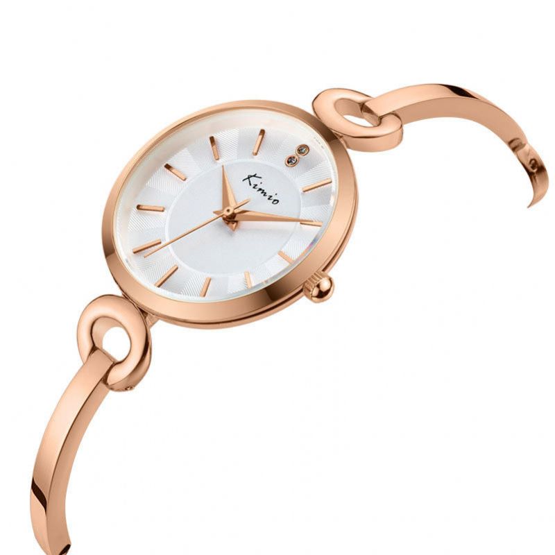 Kimio Kw6103s Moda Mujer Reloj De Cuarzo Diamantes De Imitación Dial Reloj De Pulsera Para Mujer