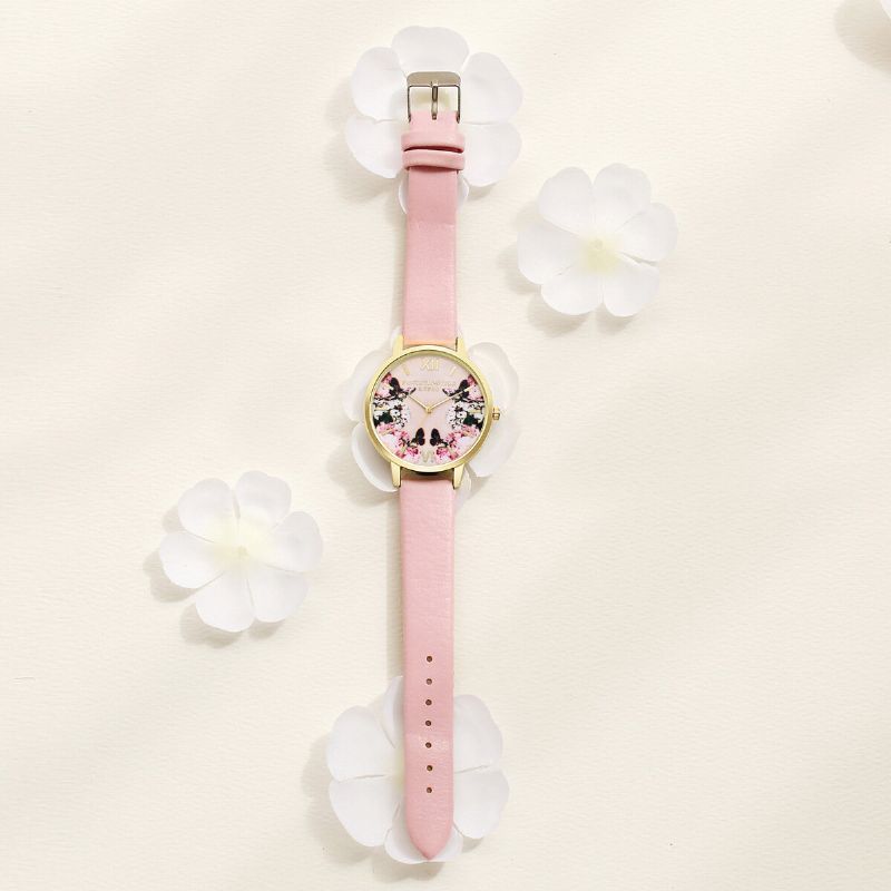 Lvpai Casual Sweet Landscape Pattern Pu Correa De Cuero Reloj De Pulsera Para Mujer Reloj De Cuarzo