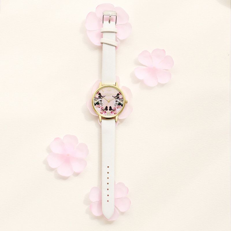 Lvpai Casual Sweet Landscape Pattern Pu Correa De Cuero Reloj De Pulsera Para Mujer Reloj De Cuarzo