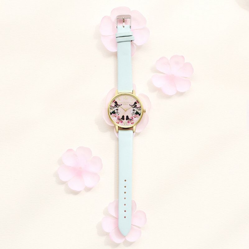 Lvpai Casual Sweet Landscape Pattern Pu Correa De Cuero Reloj De Pulsera Para Mujer Reloj De Cuarzo