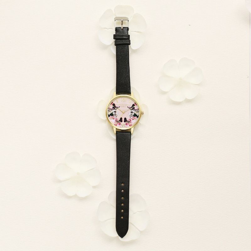 Lvpai Casual Sweet Landscape Pattern Pu Correa De Cuero Reloj De Pulsera Para Mujer Reloj De Cuarzo