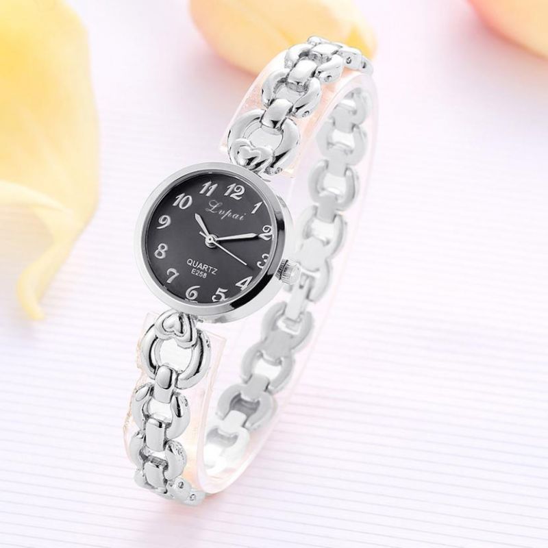 Lvpai Diamante De Imitación Diseño Elegante Reloj De Pulsera Para Mujer Reloj De Cuarzo De Acero Inoxidable