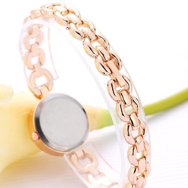 Lvpai Diamante De Imitación Diseño Elegante Reloj De Pulsera Para Mujer Reloj De Cuarzo De Acero Inoxidable