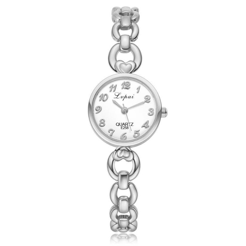 Lvpai Diamante De Imitación Diseño Elegante Reloj De Pulsera Para Mujer Reloj De Cuarzo De Acero Inoxidable