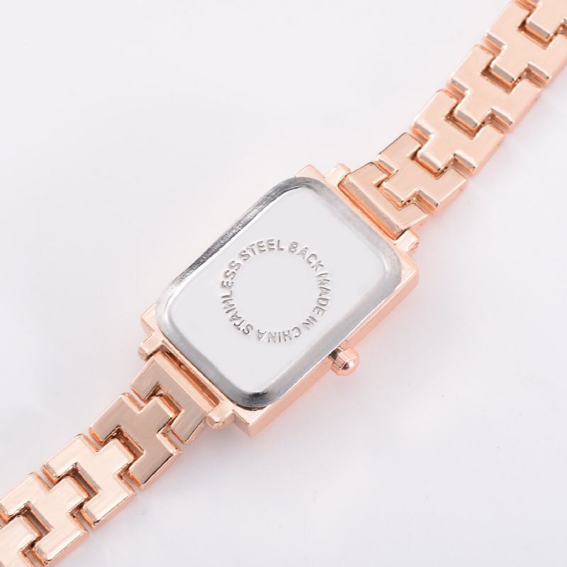 Lvpai G1p288 Reloj De Pulsera De Mujer De Diseño Elegante Reloj De Cuarzo De Acero Completo Con Rectángulo