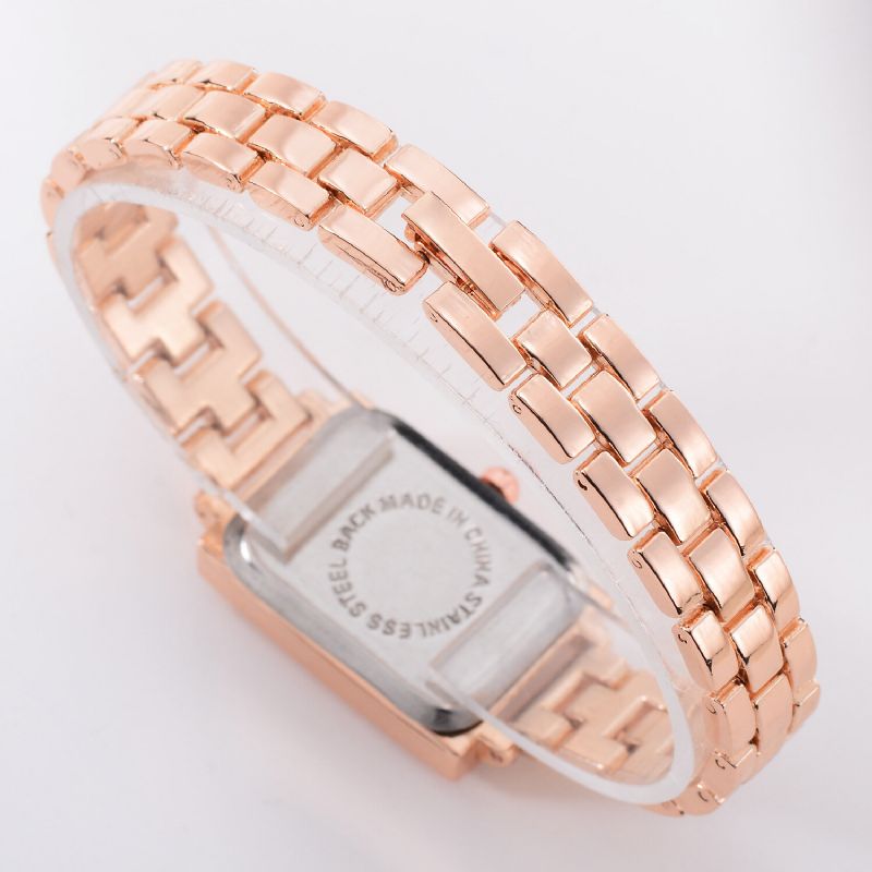 Lvpai G1p288 Reloj De Pulsera De Mujer De Diseño Elegante Reloj De Cuarzo De Acero Completo Con Rectángulo