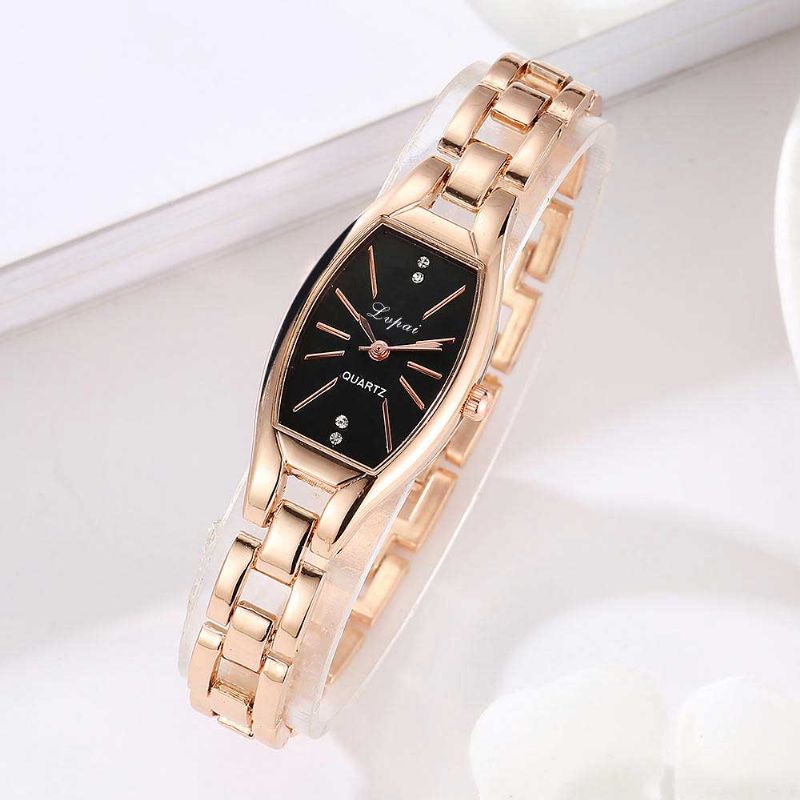 Lvpai Lp104 Reloj De Pulsera De Mujer Elegante De Estilo Único Reloj De Cuarzo Con Banda De Acero