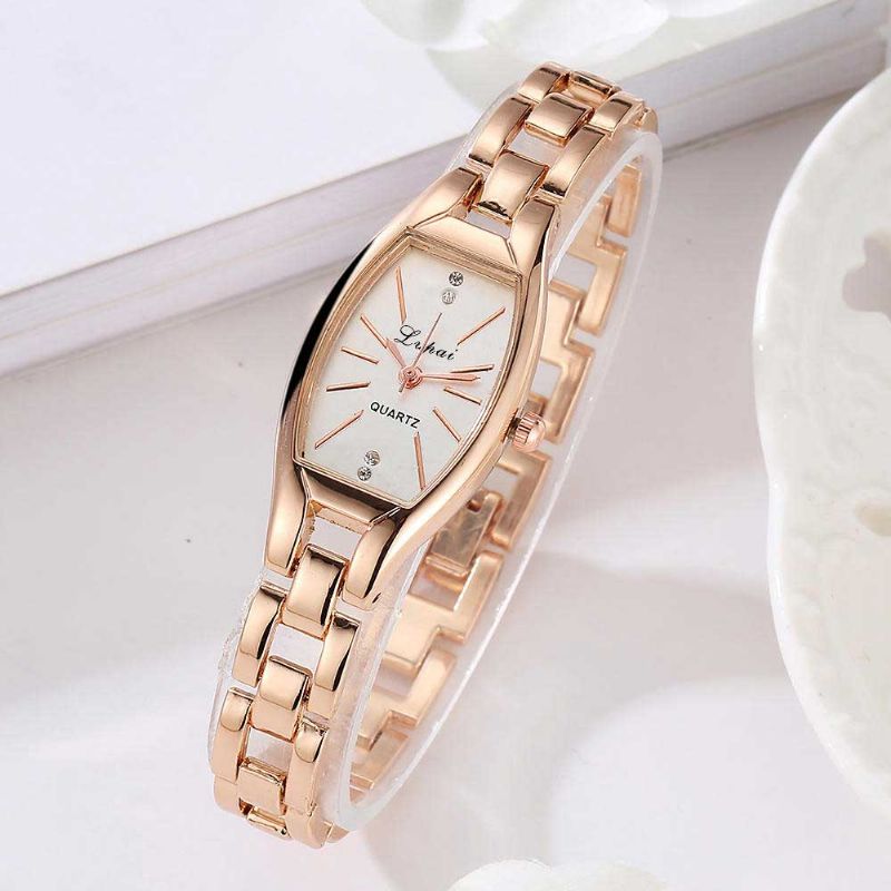 Lvpai Lp104 Reloj De Pulsera De Mujer Elegante De Estilo Único Reloj De Cuarzo Con Banda De Acero