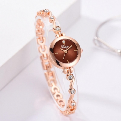 Lvpai P1080 Diseño Elegante Reloj De Pulsera Para Mujer Reloj Relojes De Cuarzo Con Diamantes