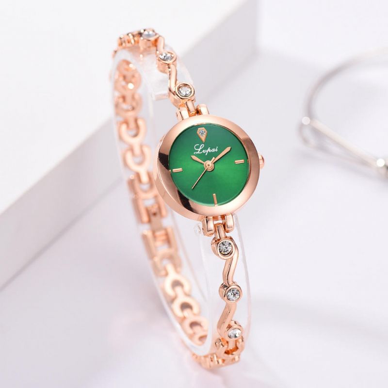 Lvpai P1080 Diseño Elegante Reloj De Pulsera Para Mujer Reloj Relojes De Cuarzo Con Diamantes