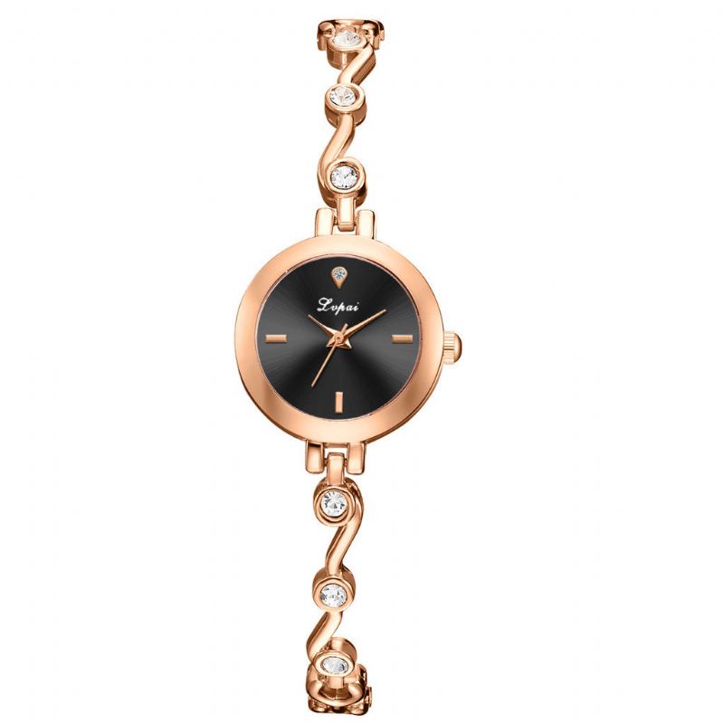 Lvpai P1080 Diseño Elegante Reloj De Pulsera Para Mujer Reloj Relojes De Cuarzo Con Diamantes