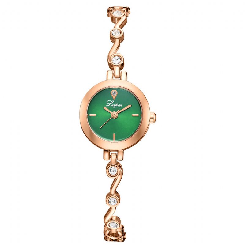 Lvpai P1080 Diseño Elegante Reloj De Pulsera Para Mujer Reloj Relojes De Cuarzo Con Diamantes