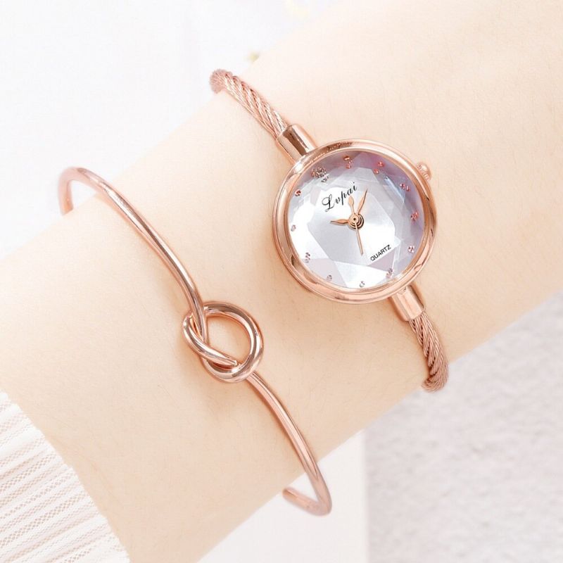 Lvpai P1148 Reloj De Pulsera De Mujer Colorido Deslumbrante Reloj De Cuarzo De Estilo Informal Con Esfera Pequeña