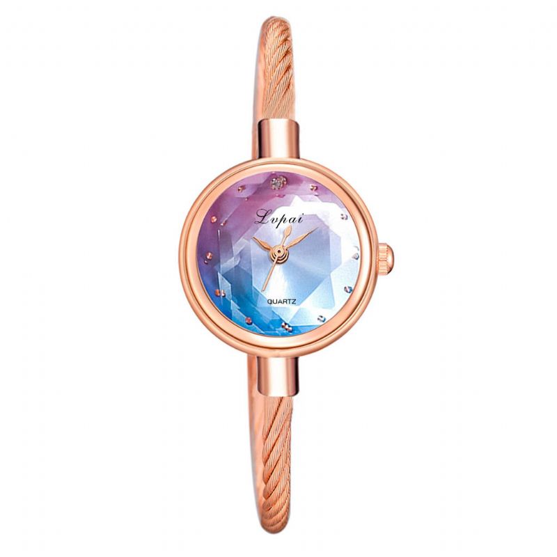 Lvpai P1148 Reloj De Pulsera De Mujer Colorido Deslumbrante Reloj De Cuarzo De Estilo Informal Con Esfera Pequeña