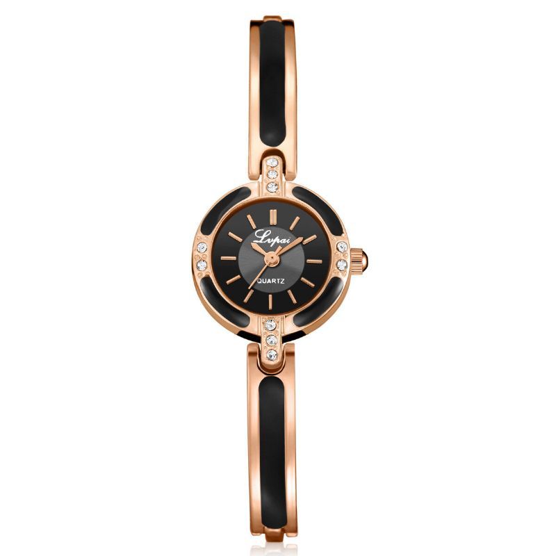 Lvpai P282 Reloj De Pulsera De Diamantes De Cristal Para Mujer Relojes De Cuarzo De Estilo Casual De Acero Completo