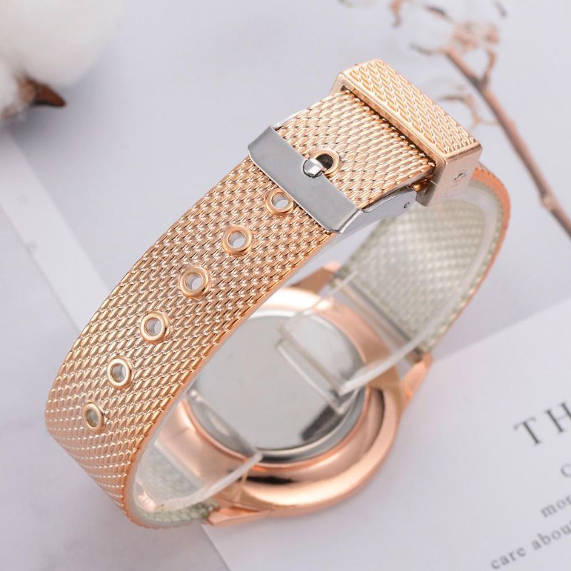 Lvpai P732 Reloj De Pulsera De Mujer De Diseño Elegante De Oro Rosa Reloj De Cuarzo Analógico De Moda