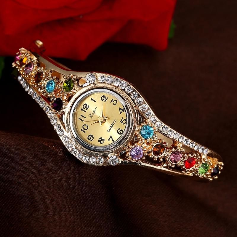 Lvpai Xr1959 Reloj De Pulsera De Moda Para Mujer Reloj De Diamantes De Imitación Reloj De Cuarzo