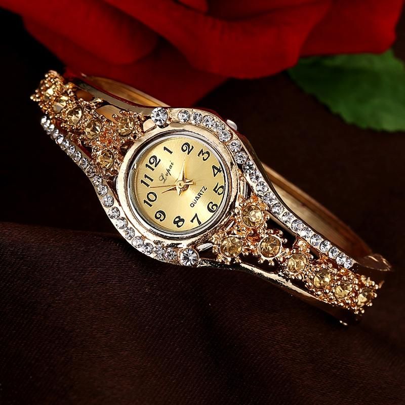 Lvpai Xr1959 Reloj De Pulsera De Moda Para Mujer Reloj De Diamantes De Imitación Reloj De Cuarzo