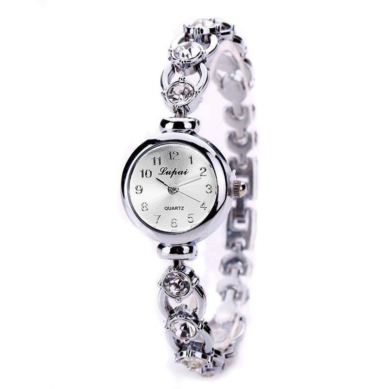 Lvpai Xr720 Reloj De Pulsera Dorado Para Mujer Reloj De Pulsera De Cuarzo Brillante De Cristal