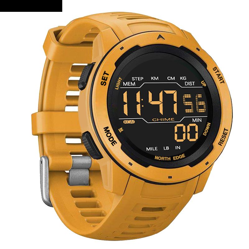 Mars Alarm Podometer Countdown Sport Watch 50m Reloj Digital Con Pantalla Fstn Impermeable