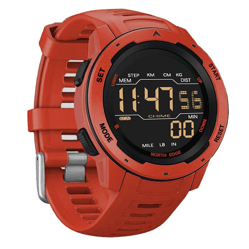 Mars Alarm Podometer Countdown Sport Watch 50m Reloj Digital Con Pantalla Fstn Impermeable