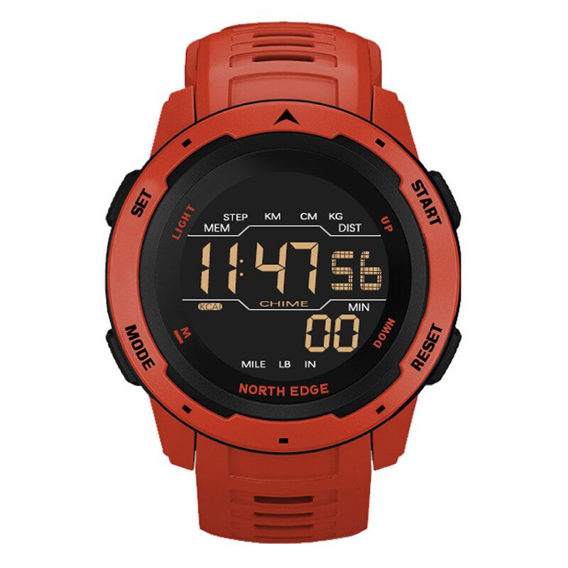 Mars Alarm Podometer Countdown Sport Watch 50m Reloj Digital Con Pantalla Fstn Impermeable