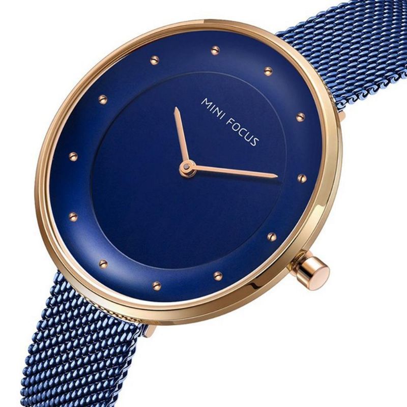 Mini Focus Mf0179l Reloj De Pulsera De Acero Completo Para Mujer Relojes De Cuarzo De Moda De Lujo