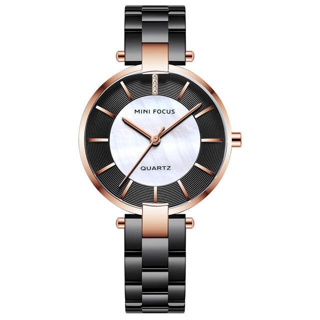 Mini Focus Mf0224l Vestido Elegante Reloj Analógico Correa De Metal Reloj De Moda Para Mujer Reloj De Cuarzo