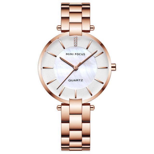 Mini Focus Mf0224l Vestido Elegante Reloj Analógico Correa De Metal Reloj De Moda Para Mujer Reloj De Cuarzo