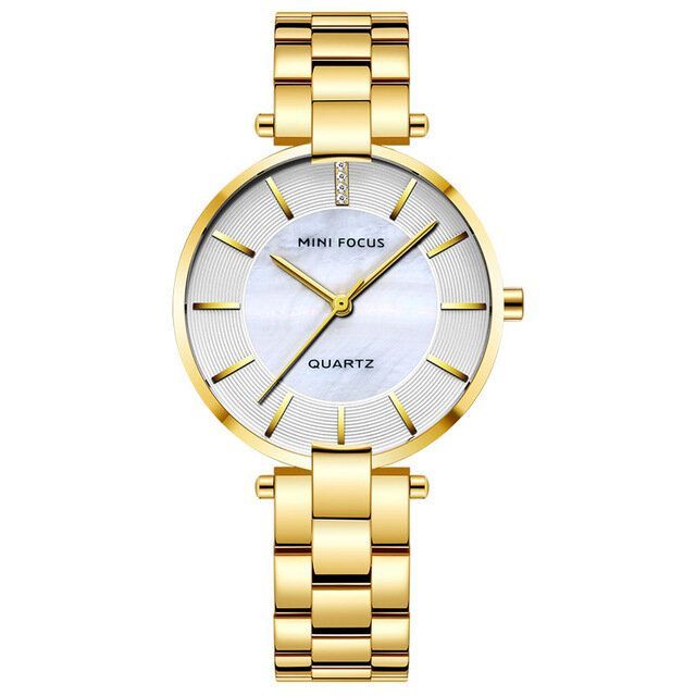 Mini Focus Mf0224l Vestido Elegante Reloj Analógico Correa De Metal Reloj De Moda Para Mujer Reloj De Cuarzo