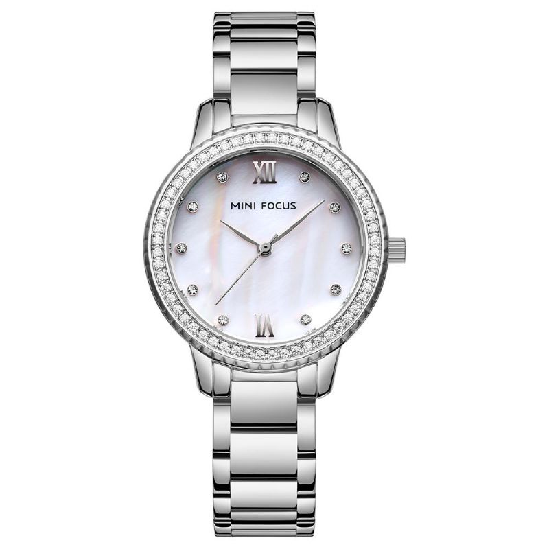 Mini Focus Mf0226l Marca De Lujo Estilo De Moda Reloj De Pulsera Para Mujer Reloj De Cuarzo Con Diamantes Para Mujer