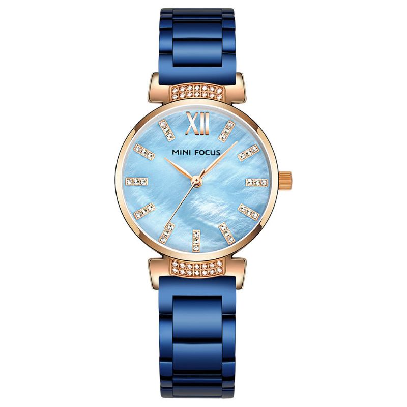 Mini Focus Mf0227l Reloj De Pulsera De Mujer De Moda De Acero Inoxidable De Diseño Simple Reloj De Cuarzo Para Mujer