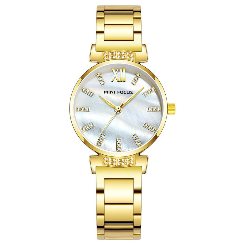 Mini Focus Mf0227l Reloj De Pulsera De Mujer De Moda De Acero Inoxidable De Diseño Simple Reloj De Cuarzo Para Mujer