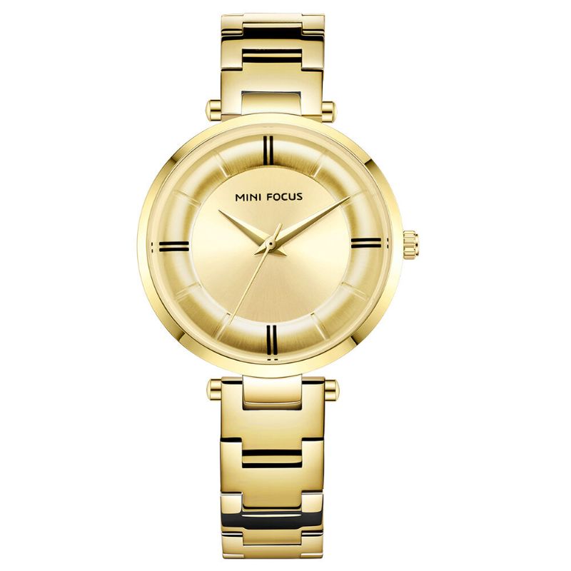 Mini Focus Mf0235l Reloj De Pulsera De Acero Inoxidable De Diseño Informal Para Mujer Reloj De Cuarzo Para Mujer