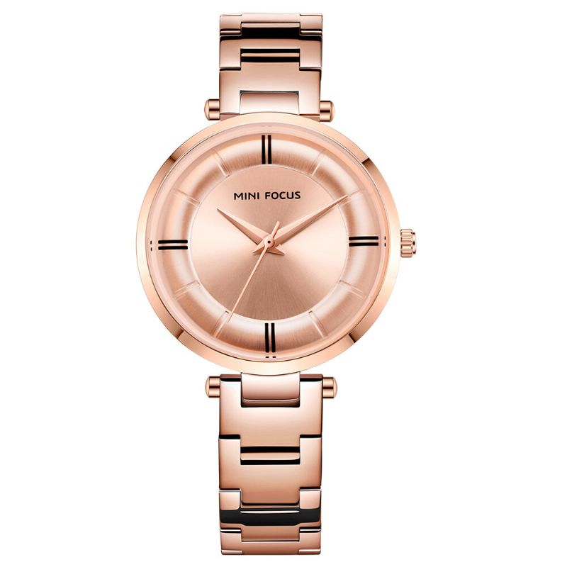 Mini Focus Mf0235l Reloj De Pulsera De Acero Inoxidable De Diseño Informal Para Mujer Reloj De Cuarzo Para Mujer