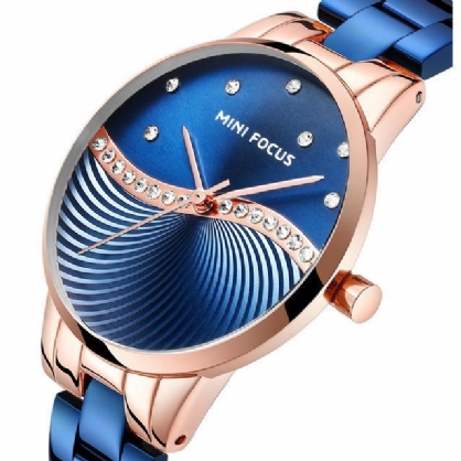 Mini Focus Mf0263l Reloj De Pulsera De Cristal Elegante De Diseño Simple Para Mujer Reloj De Cuarzo De Acero Inoxidable